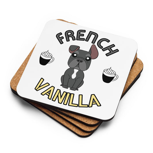 Frenchie - French Vanilla - Cork-back coaster