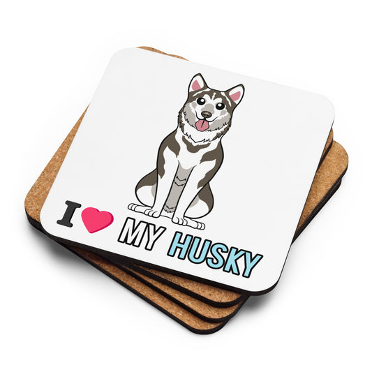 Husky - Cork-back coaster