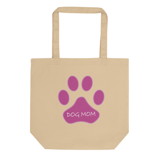 Dog Mom Paw - Pink - Eco Tote Bag