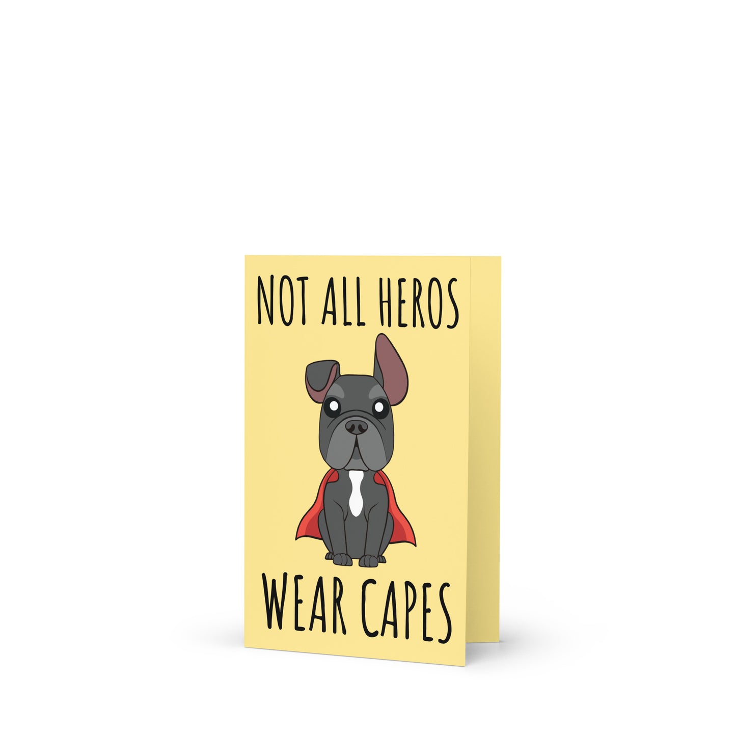 Frenchie Hero - Greeting card