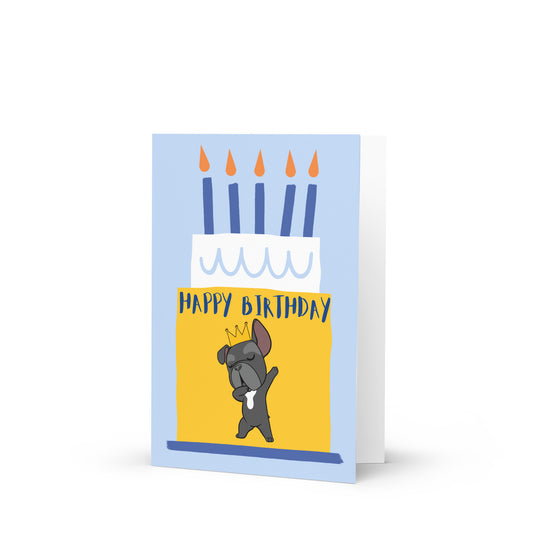 Frenchie Birthday Card