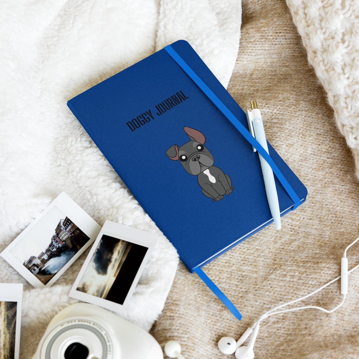 Frenchie - Hardcover bound notebook