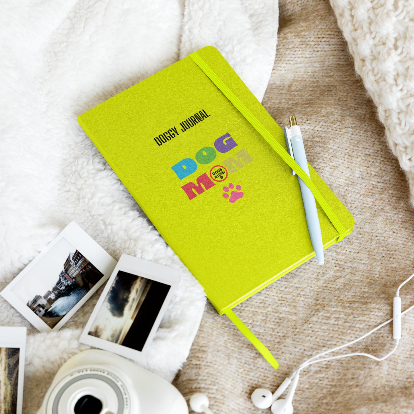 Dog Mom - Hardcover bound notebook