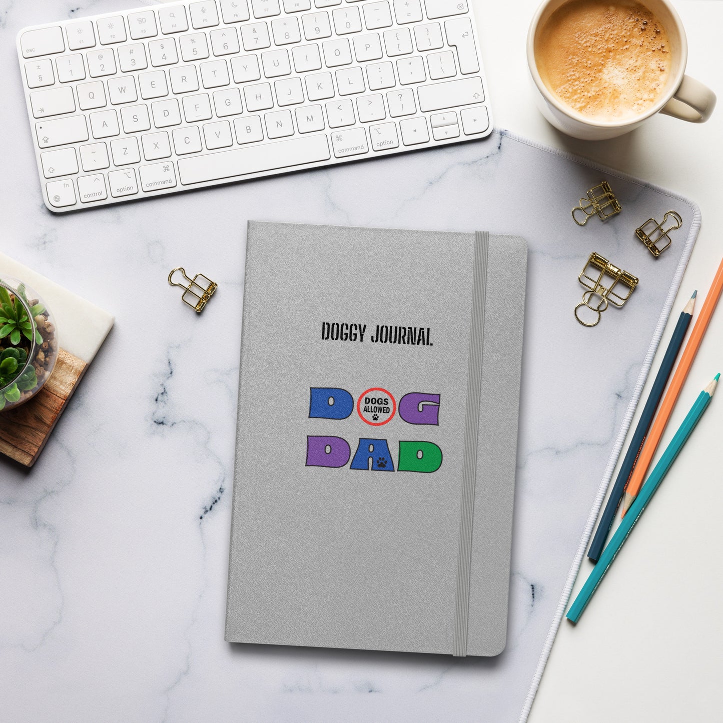 Dog Dad - Hardcover bound notebook