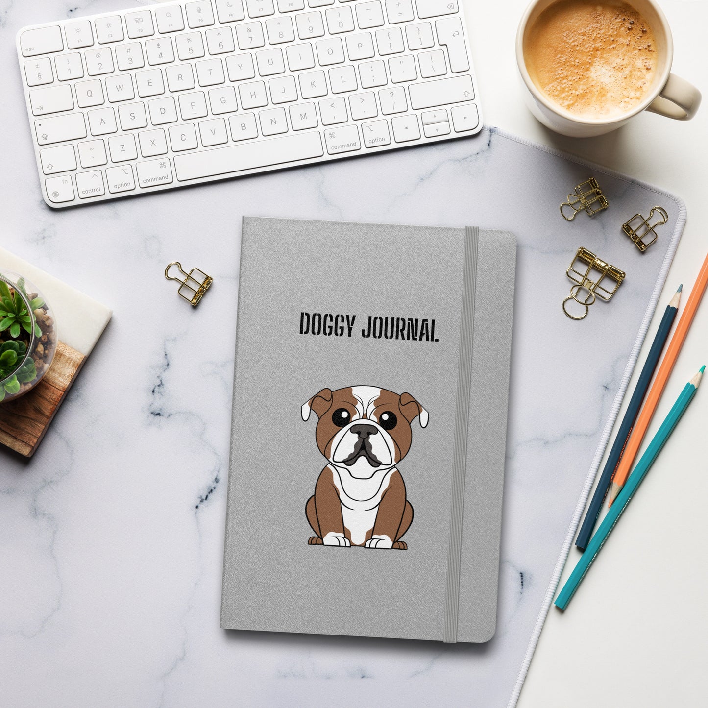 Bulldog - Hardcover bound notebook