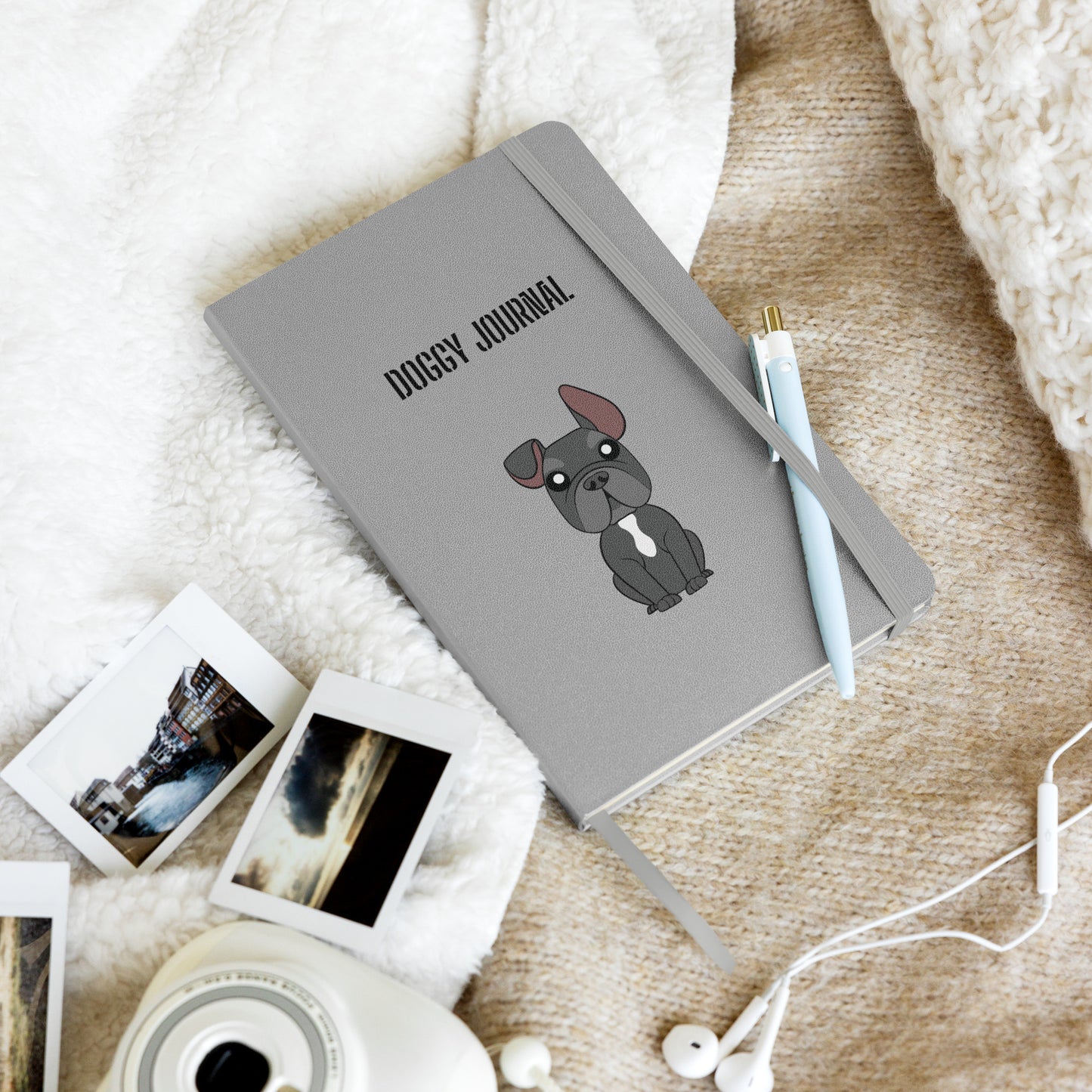 Frenchie - Hardcover bound notebook