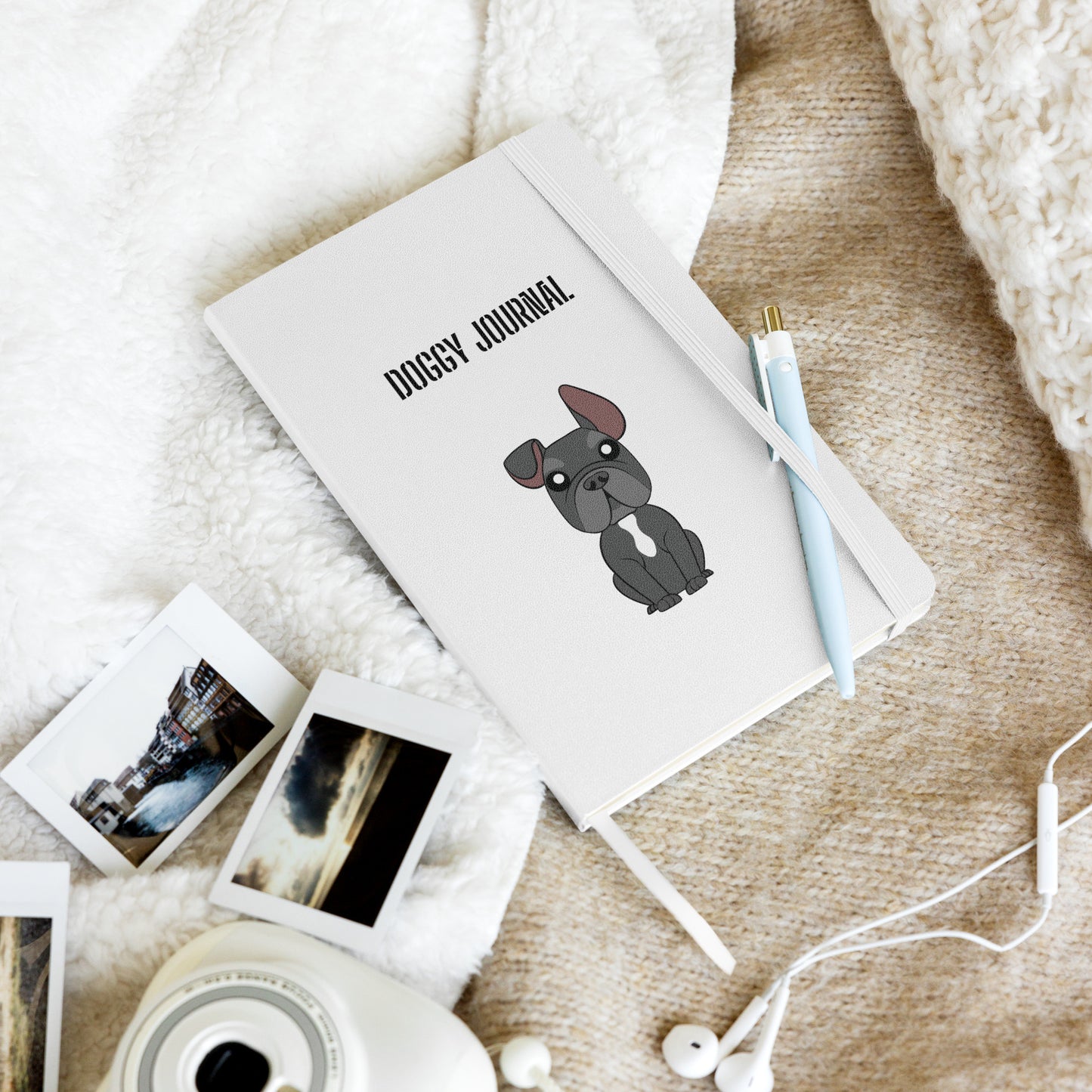 Frenchie - Hardcover bound notebook