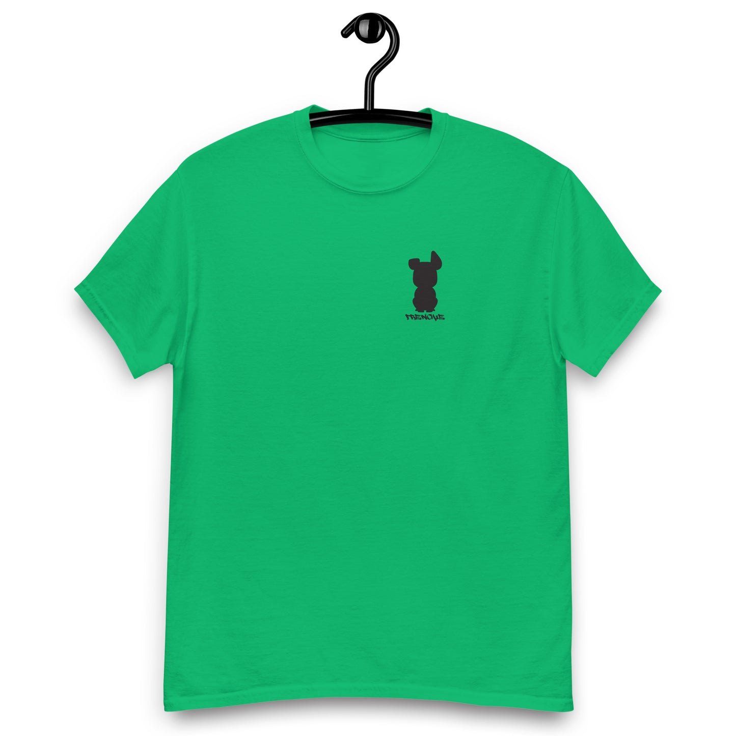 Frenchie Silhouette (Small Logo) Men's classic tee