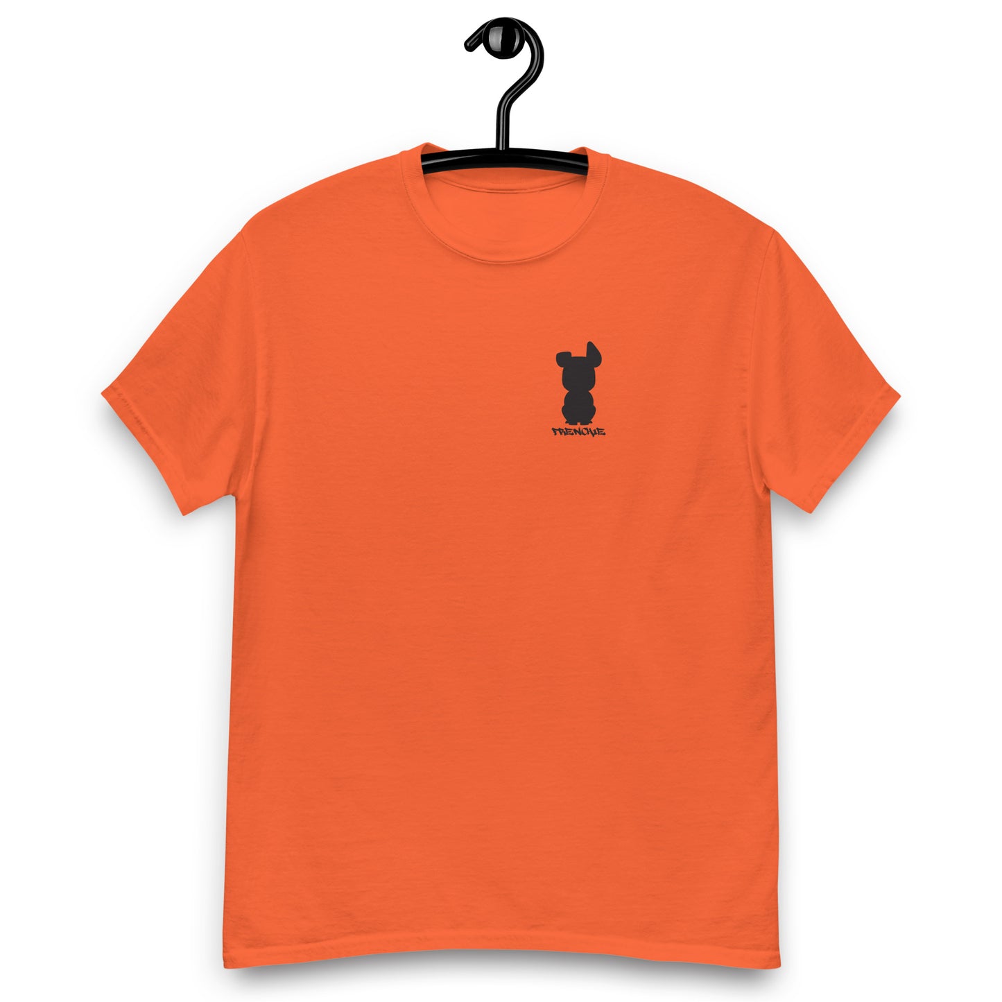 Frenchie Silhouette (Small Logo) Men's classic tee