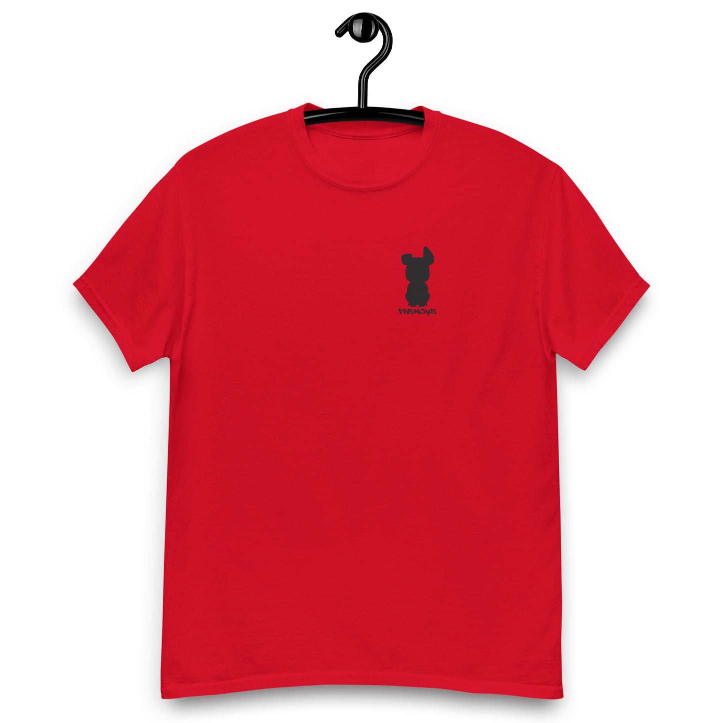 Frenchie Silhouette (Small Logo) Men's classic tee