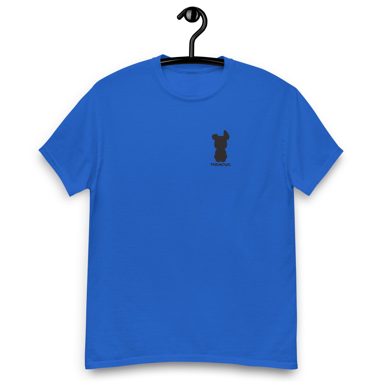 Frenchie Silhouette (Small Logo) Men's classic tee