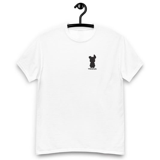 Frenchie Silhouette (Small Logo) Men's classic tee