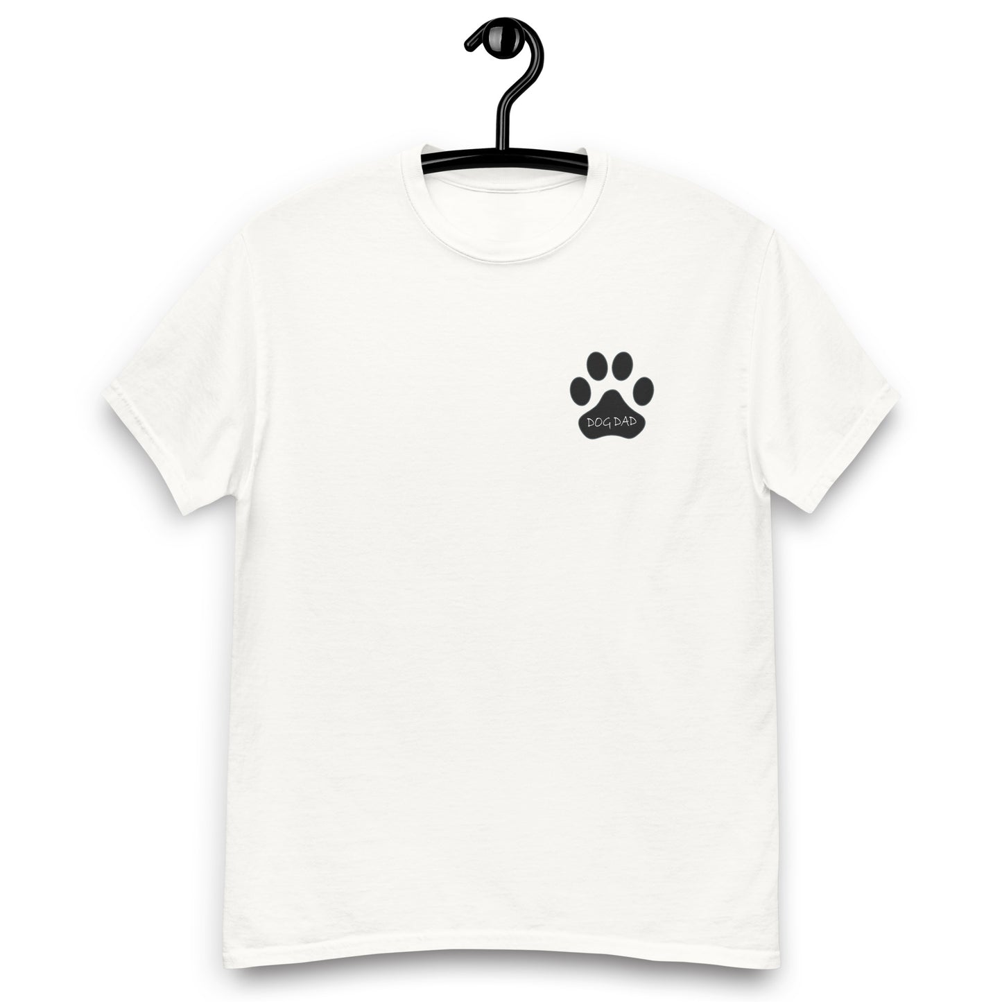 Dog Dad Paw - Black - Men's classic tee