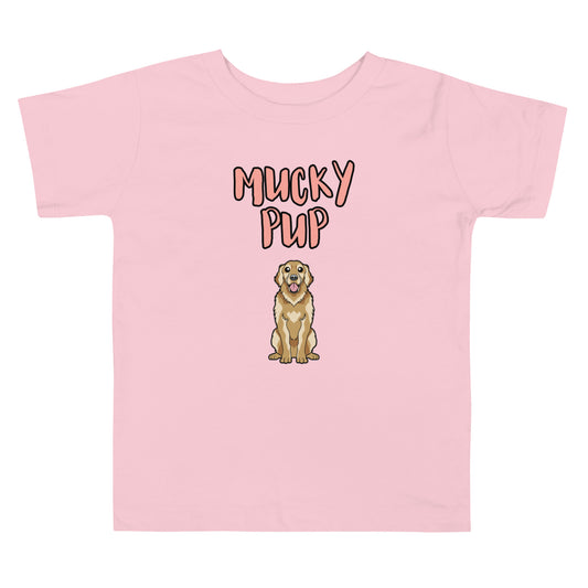 GoldenRetriever-MuckyPup-Toddler Short Sleeve Tee