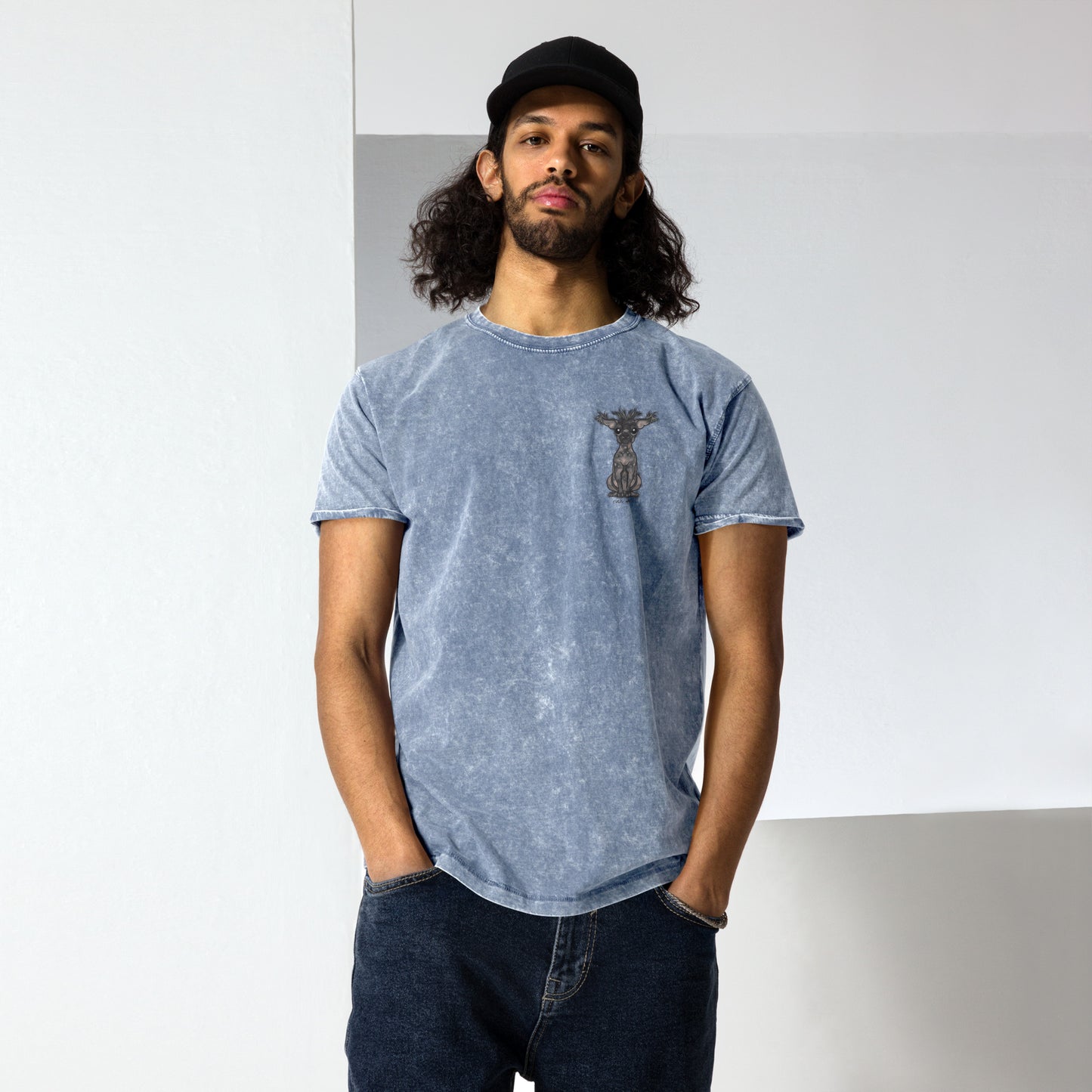 FuglyMutt-Denim T-Shirt