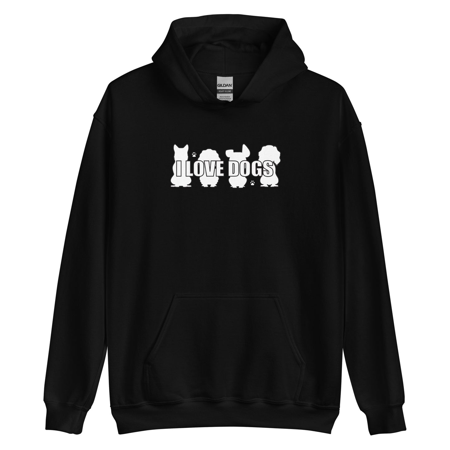 I Love Dogs Unisex Hoodie