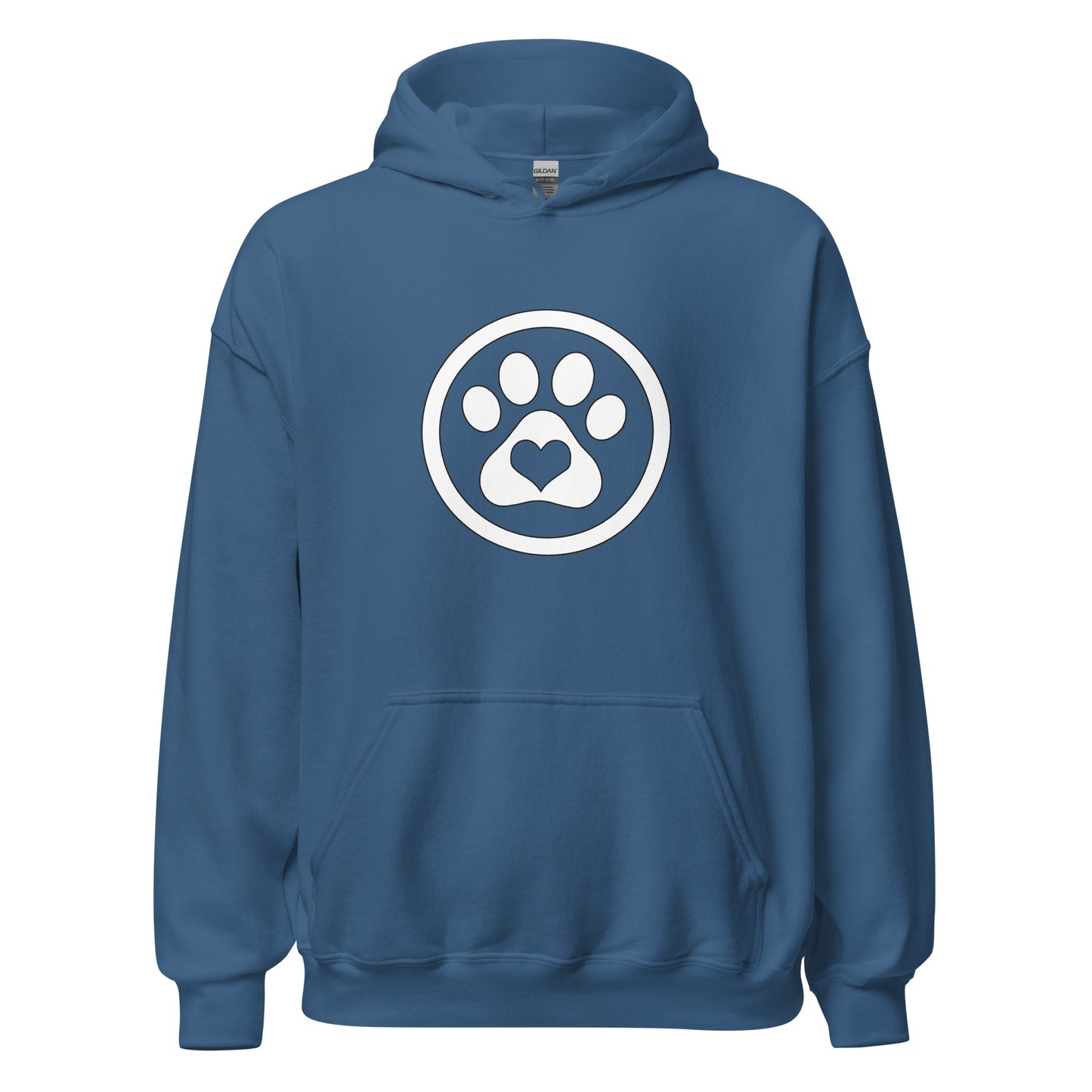 Paw Print - White - Unisex Hoodie