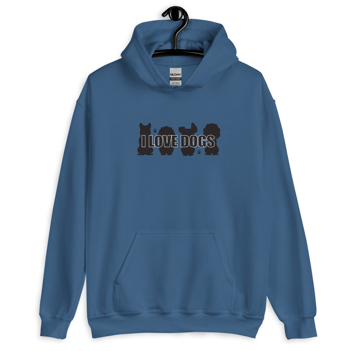 I Love Dogs Unisex Hoodie