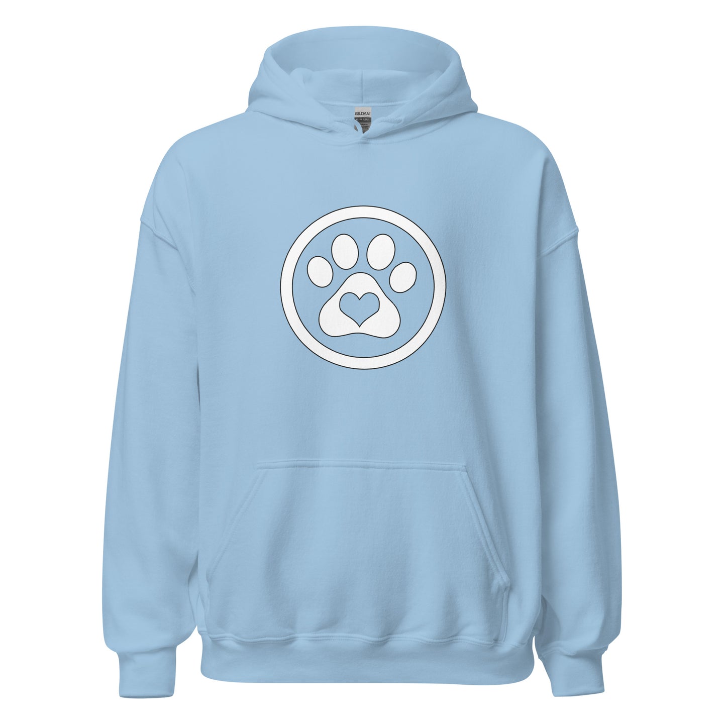 Paw Print - White - Unisex Hoodie