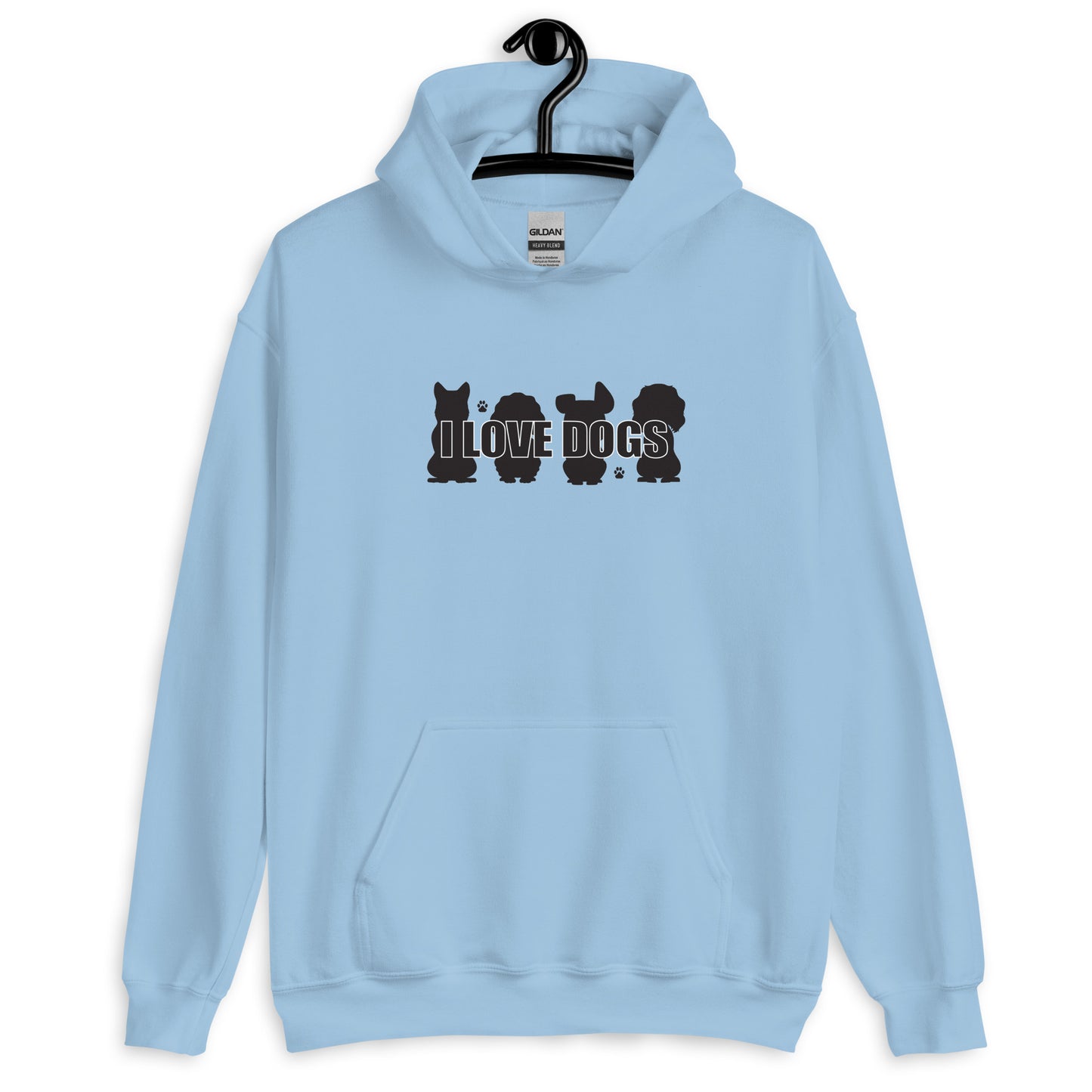 I Love Dogs Unisex Hoodie