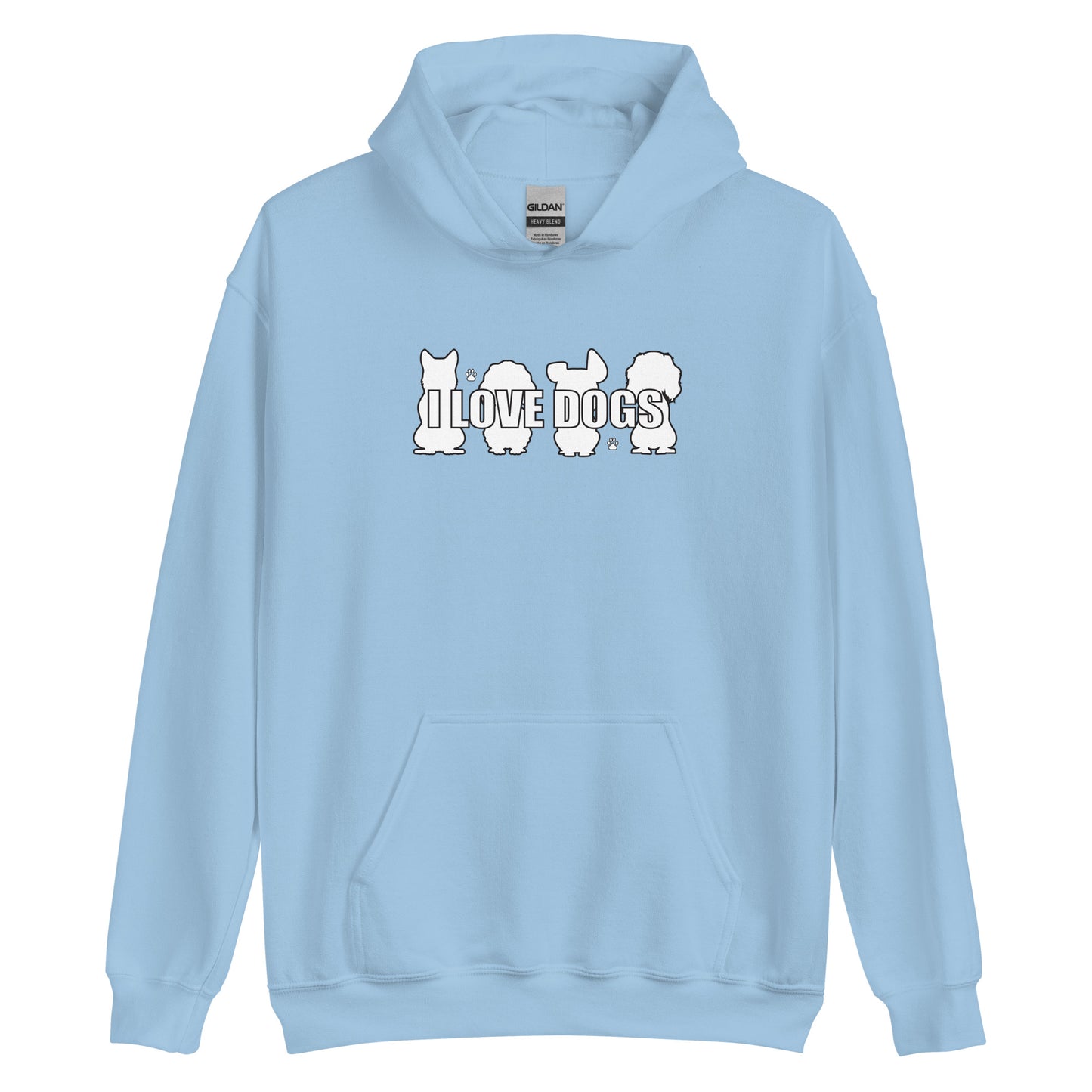 I Love Dogs Unisex Hoodie