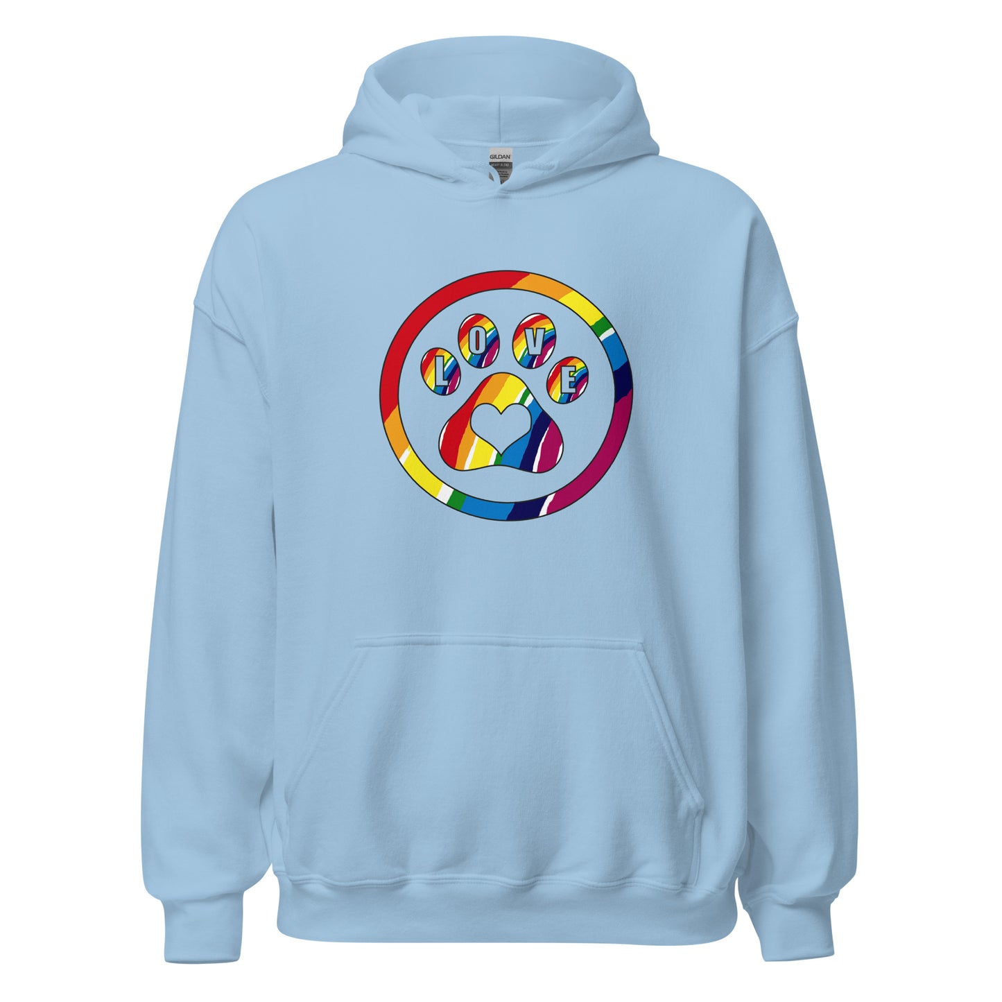 I Love Dogs (Rainbow) Unisex Hoodie