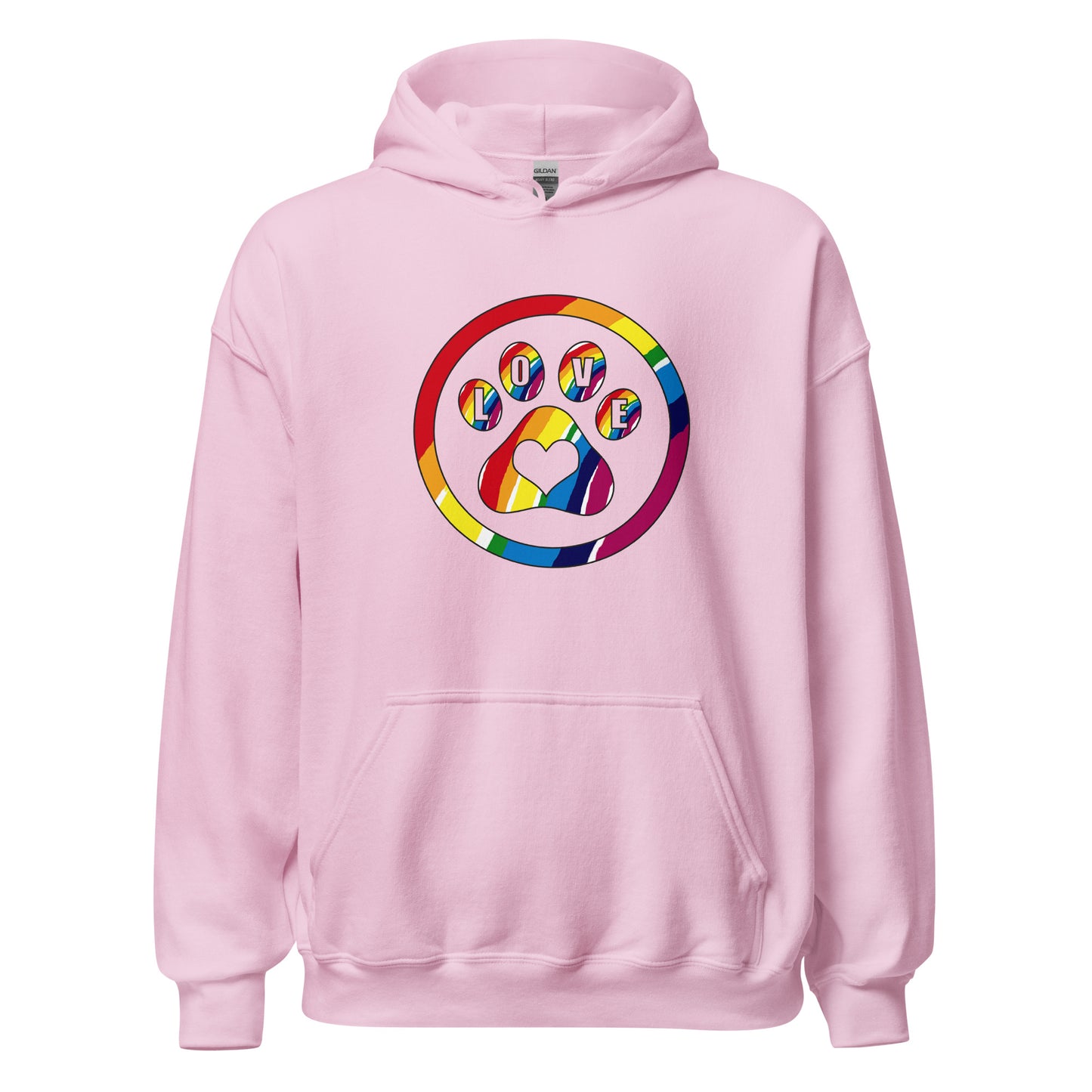 I Love Dogs (Rainbow) Unisex Hoodie