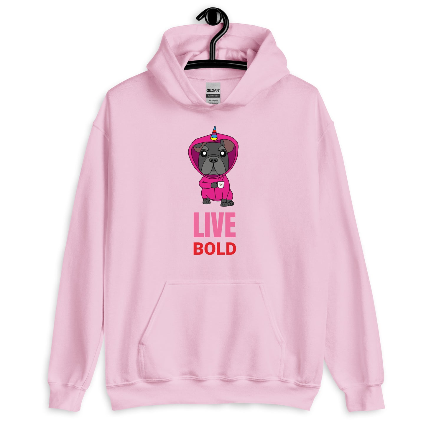 Frenchie - LIVE BOLD - Womens Hoodie