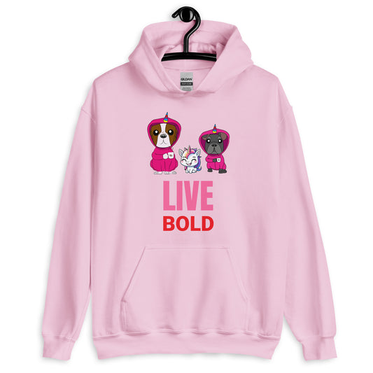 Mickey & Marvin LIVE BOLD Womens Hoodie