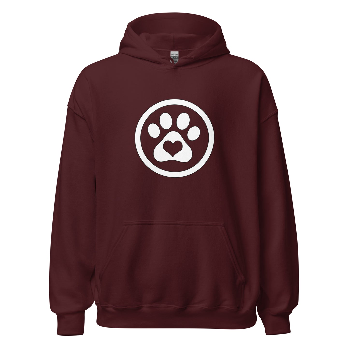 Paw Print - White - Unisex Hoodie