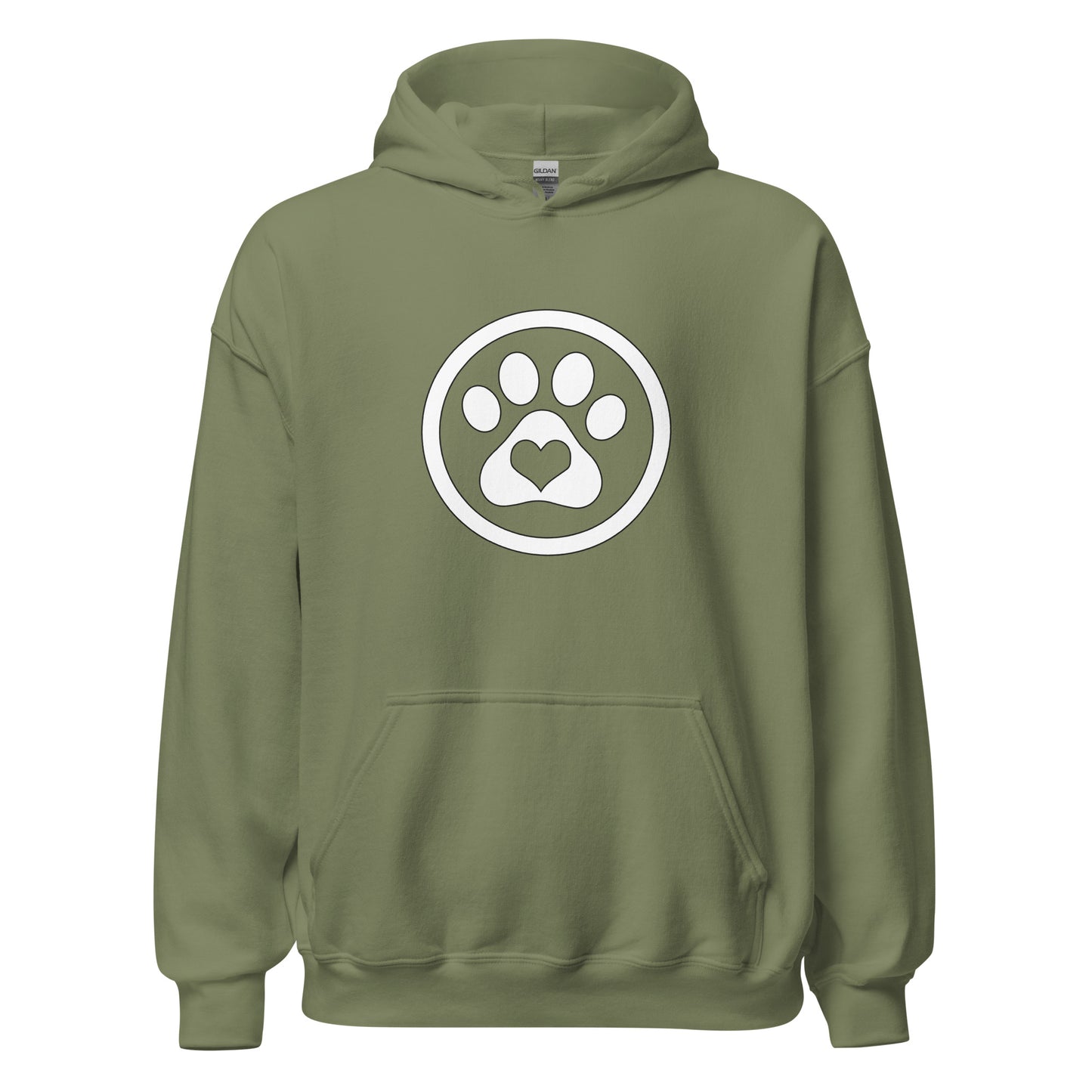 Paw Print - White - Unisex Hoodie