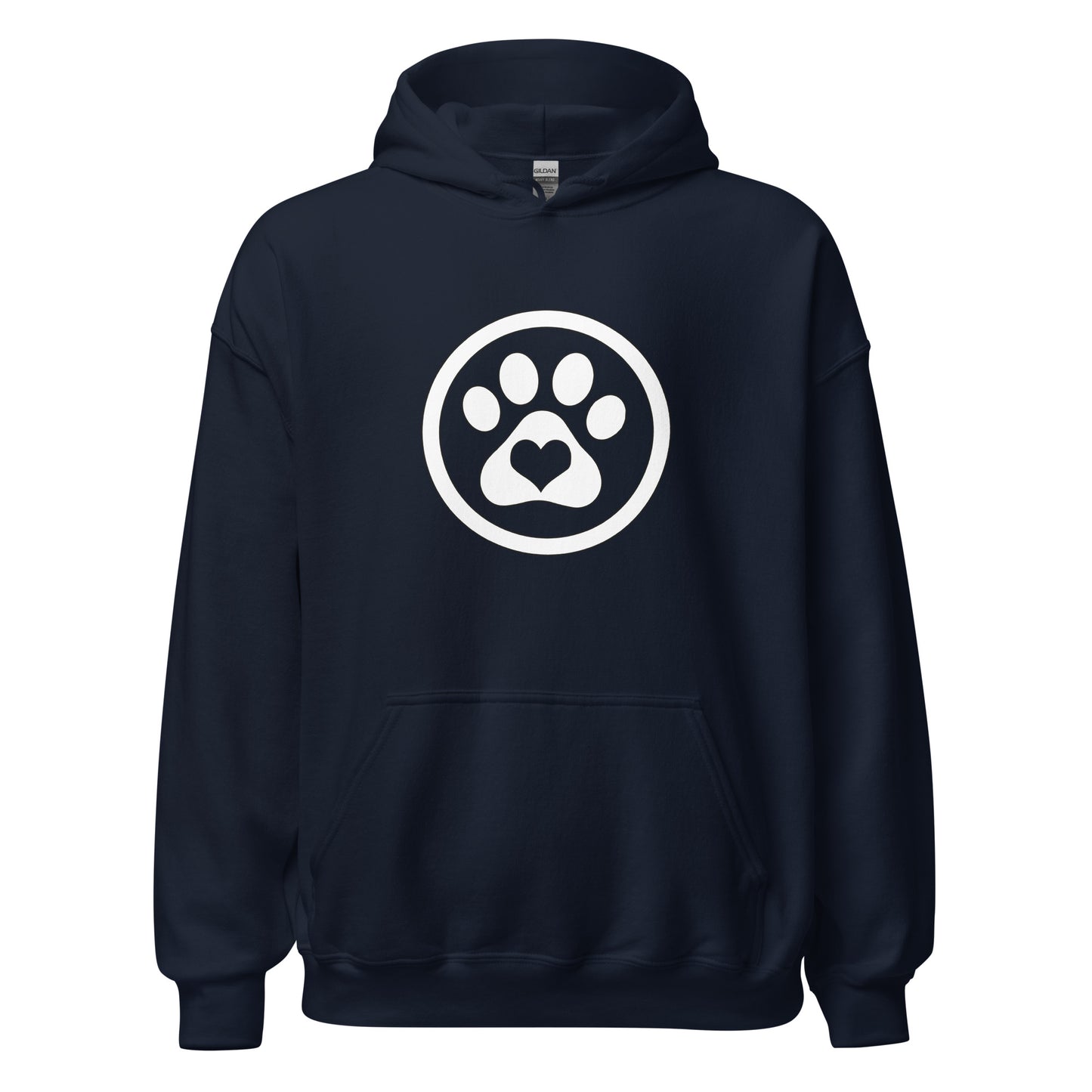 Paw Print - White - Unisex Hoodie