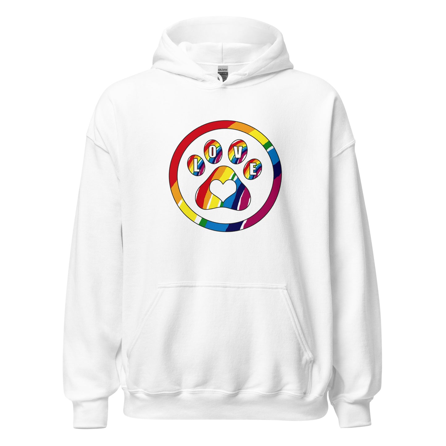 I Love Dogs (Rainbow) Unisex Hoodie