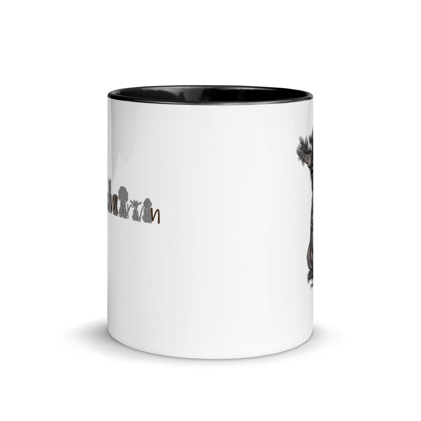 Fugly Mutt 'Charcoal' Mug with Color Inside