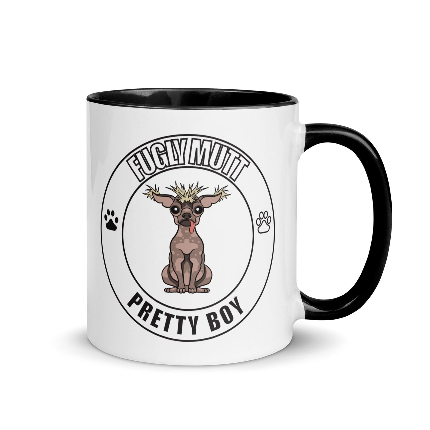 Fugly Mutt 'Pretty Boy' Mug with Color Inside