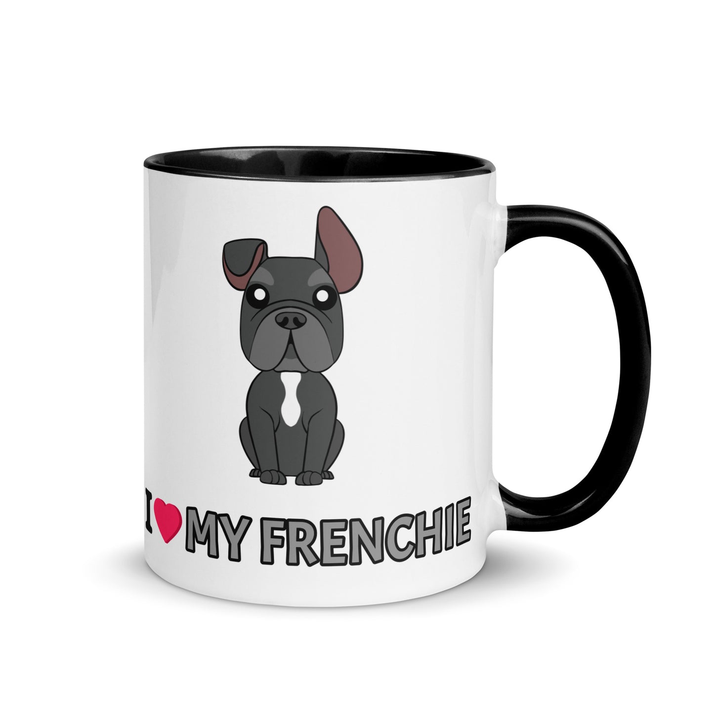 I Love My Frenchie Mug with Color Inside