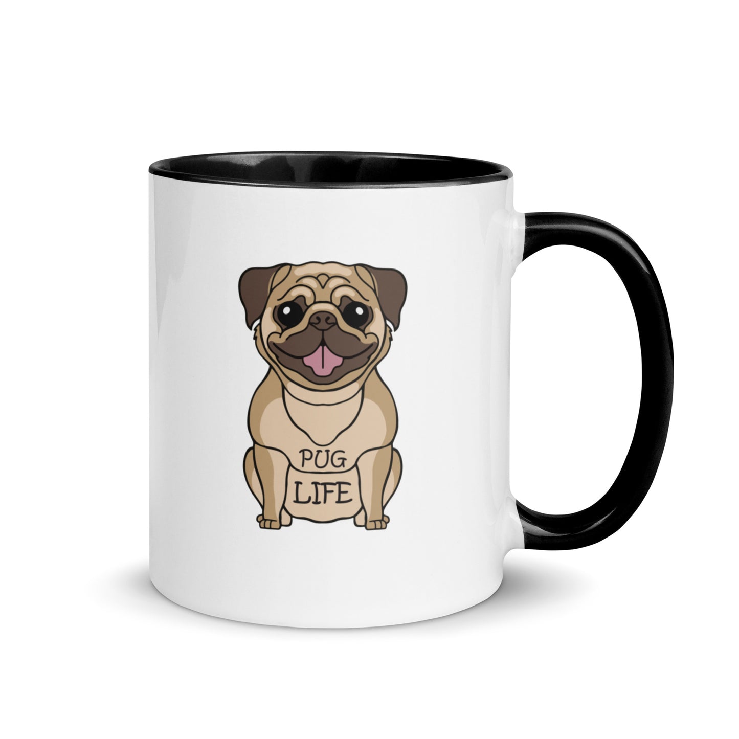 Pug Life Mug with Color Inside