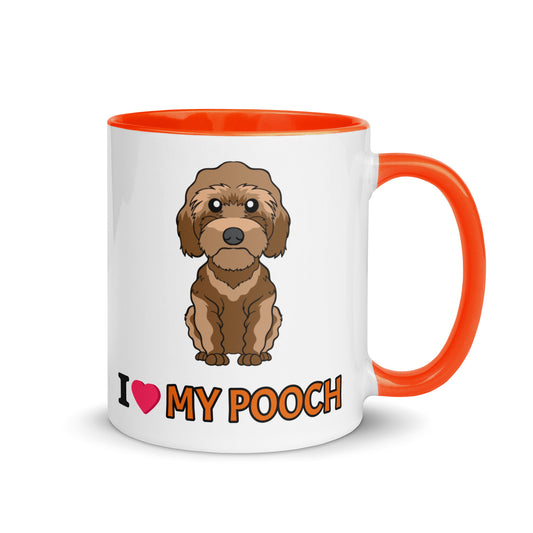 I Love My Pooch Mug with Color Inside