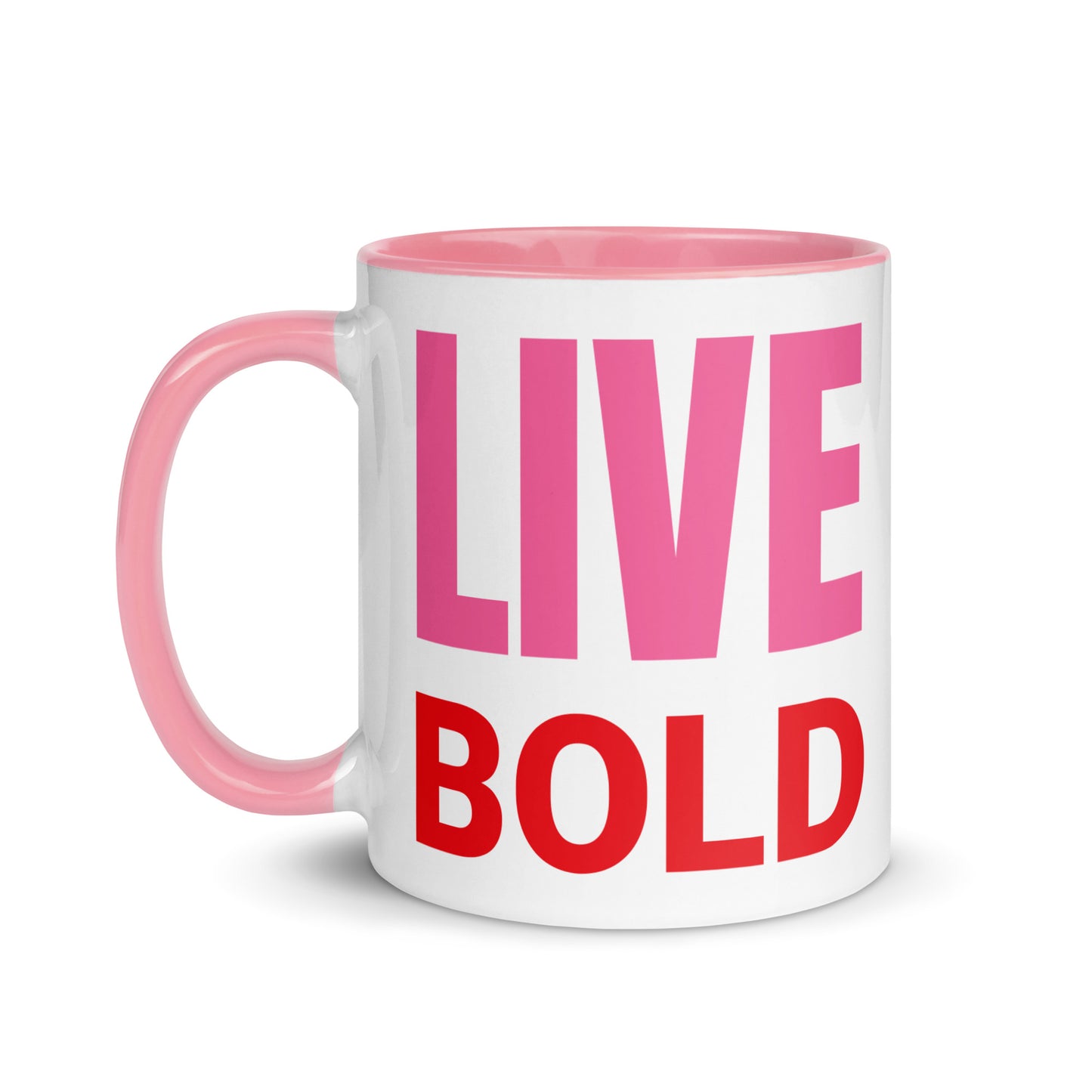 Frenchie 'Live Bold' Mug with Color Inside