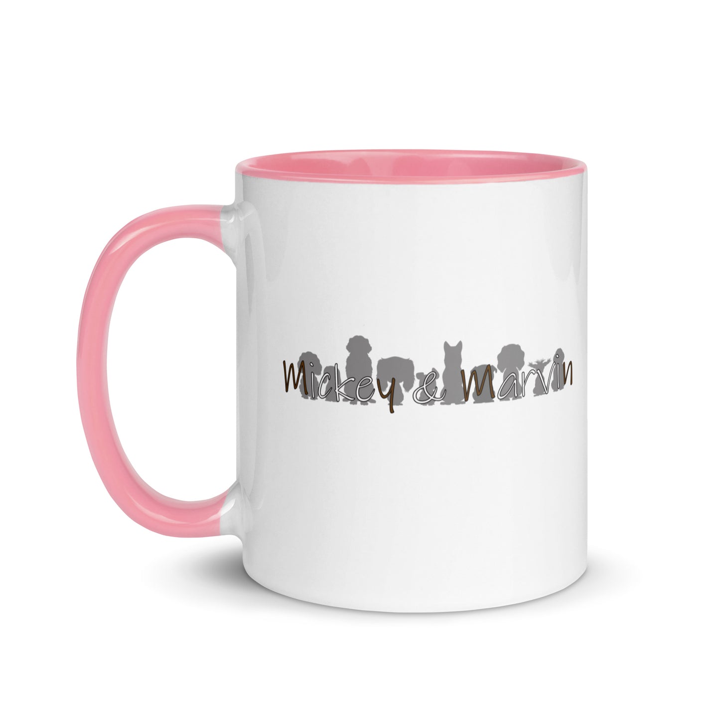 Dog Mom Mug with Color Inside