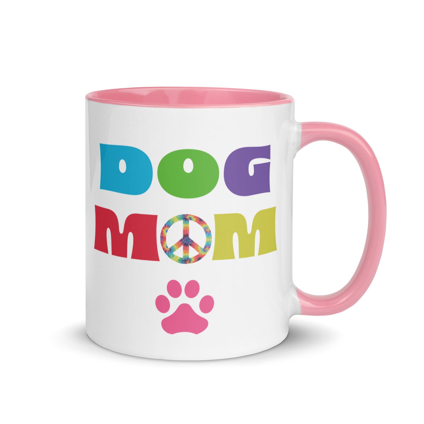 Dog Mom Mug with Color Inside