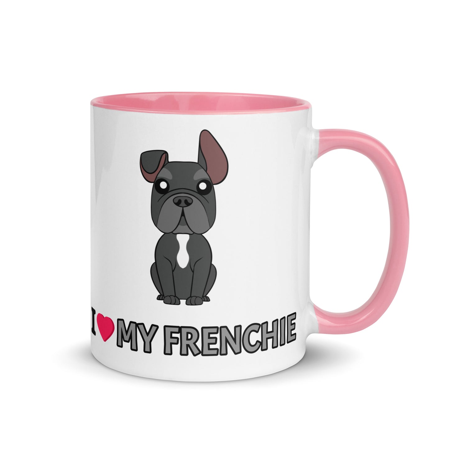 I Love My Frenchie Mug with Color Inside