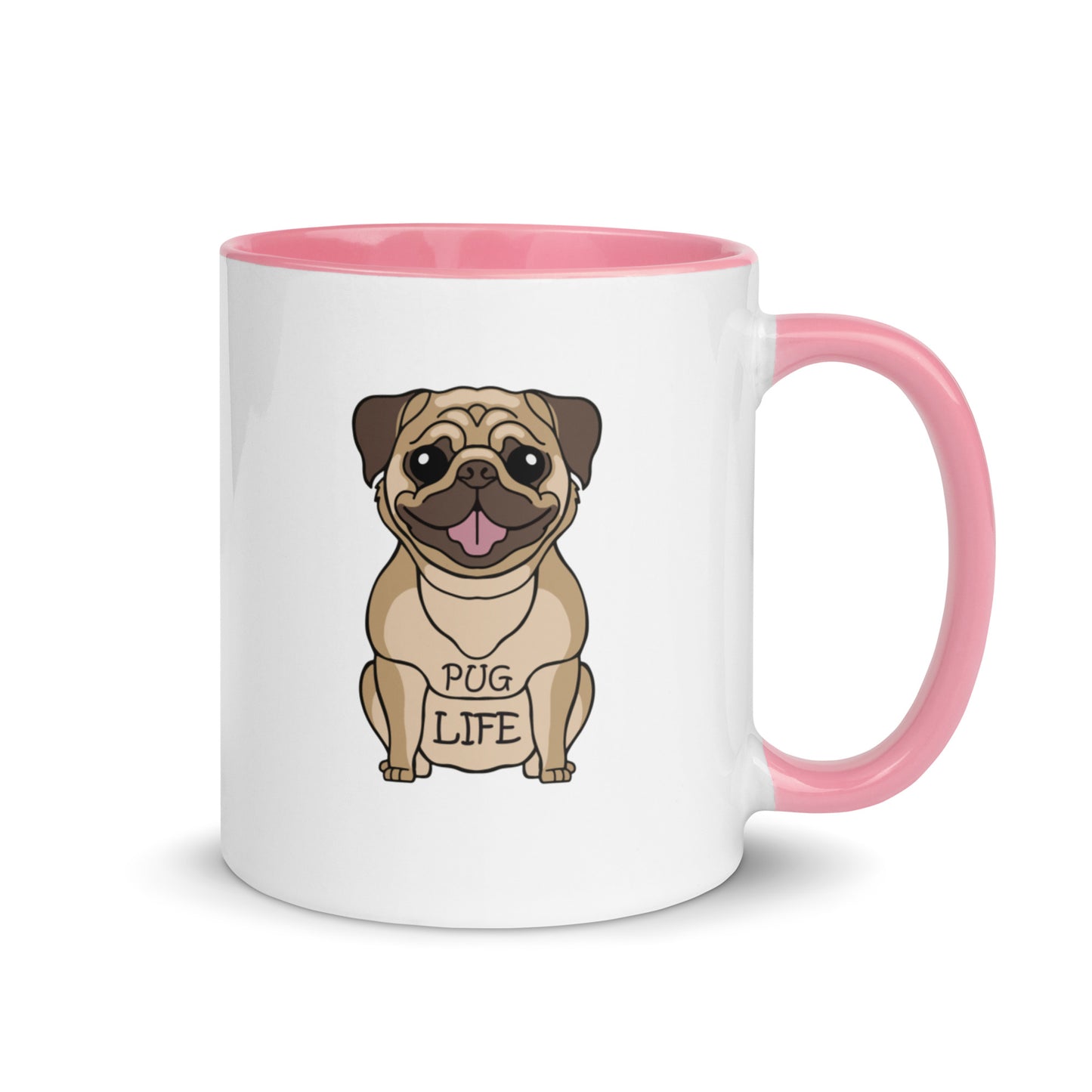 Pug Life Mug with Color Inside