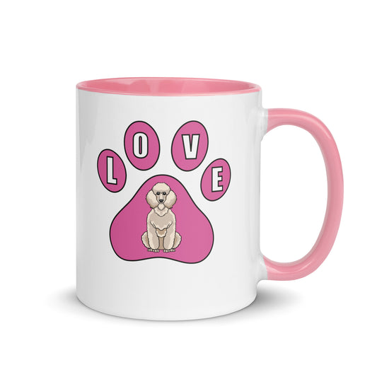 Poodle Love Mug with Color Inside