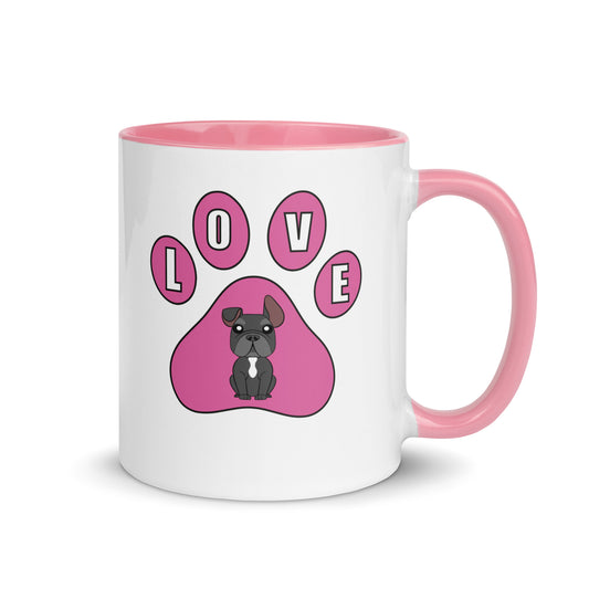 Frenchie Love Mug with Color Inside