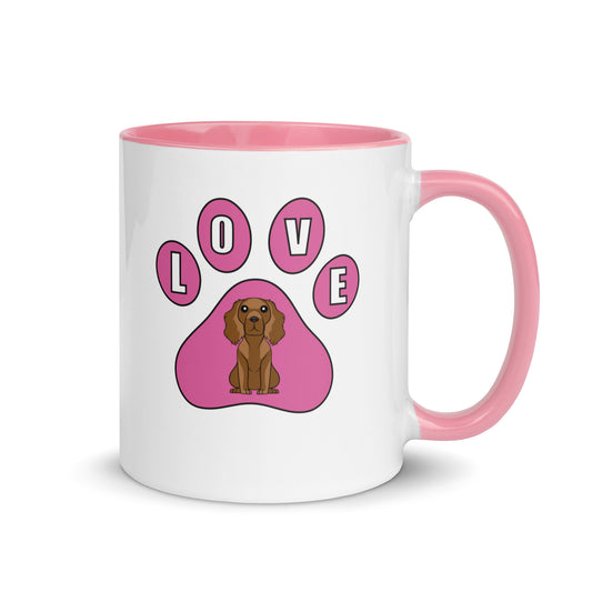 Cocker Spaniel Love Mug with Color Inside