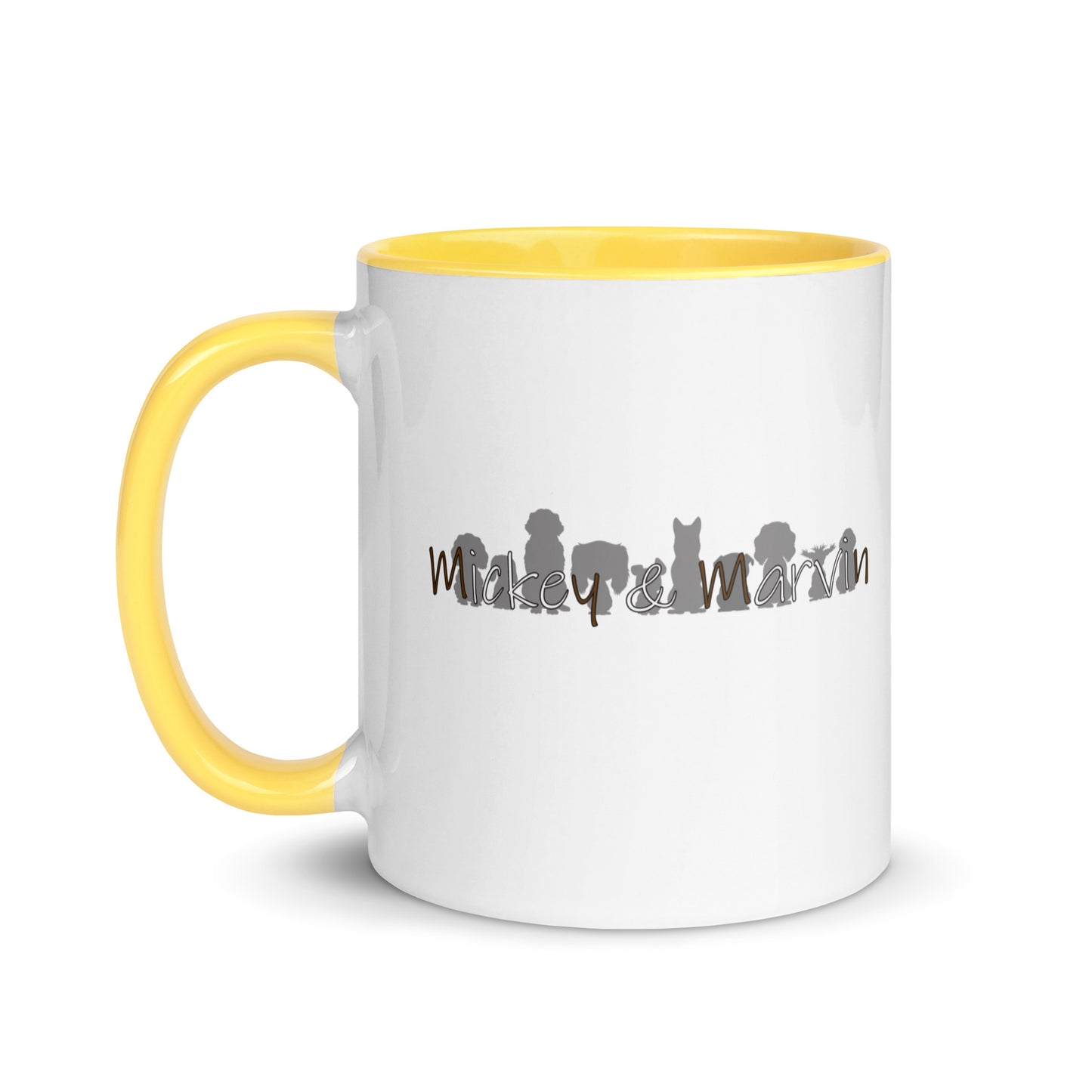 Dog Mom Mug with Color Inside