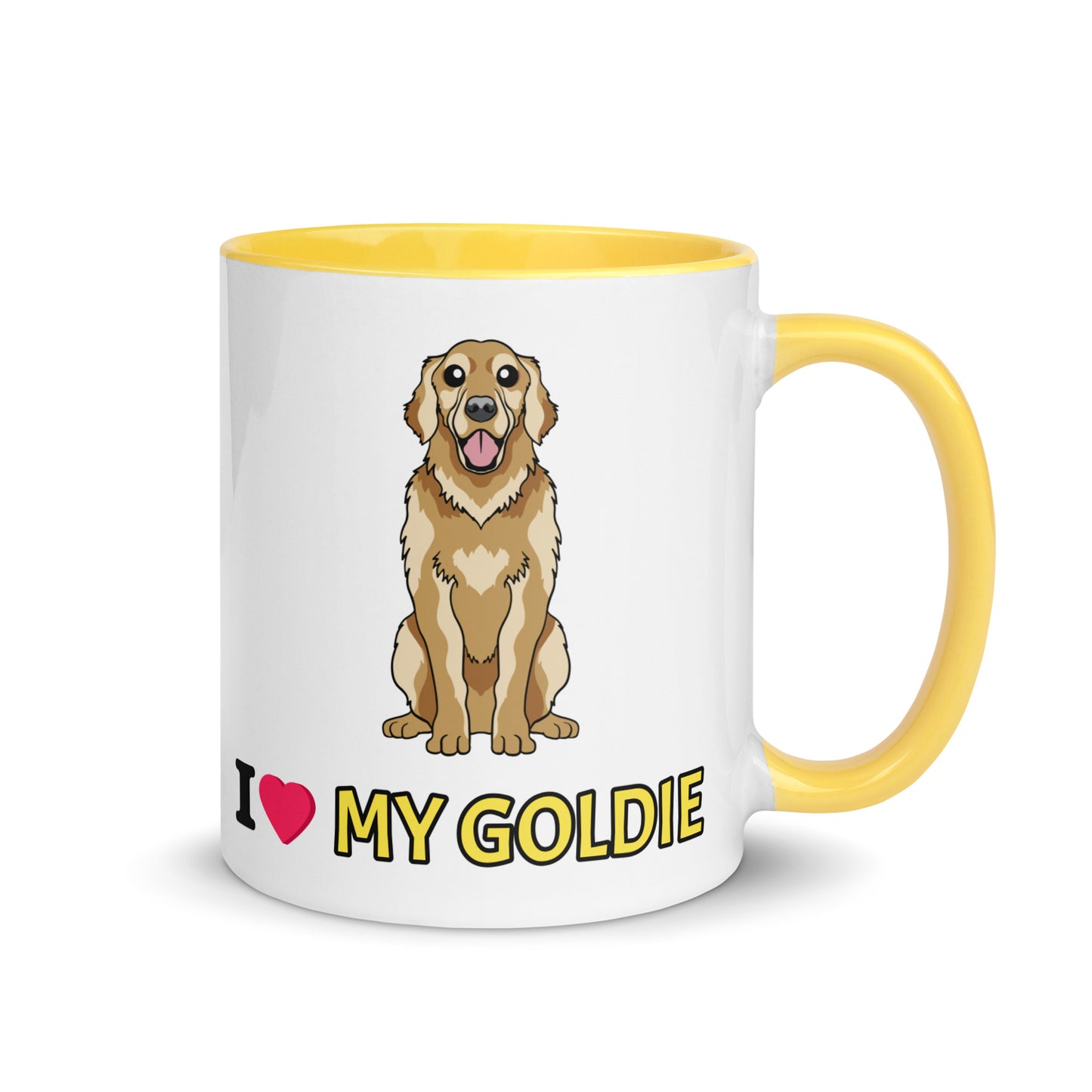 I Love My Goldie Mug with Color Inside