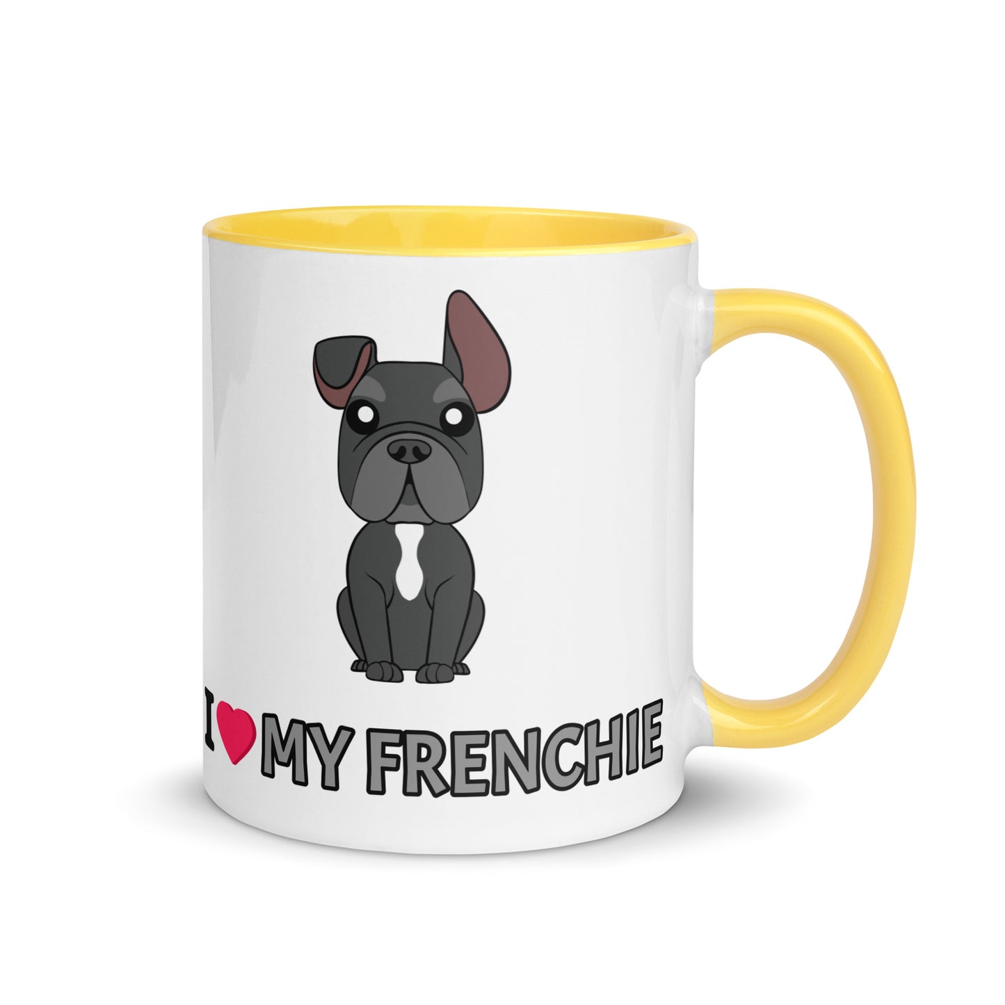 I Love My Frenchie Mug with Color Inside