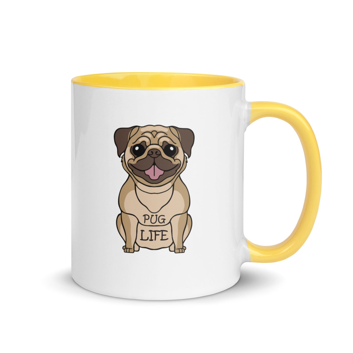 Pug Life Mug with Color Inside